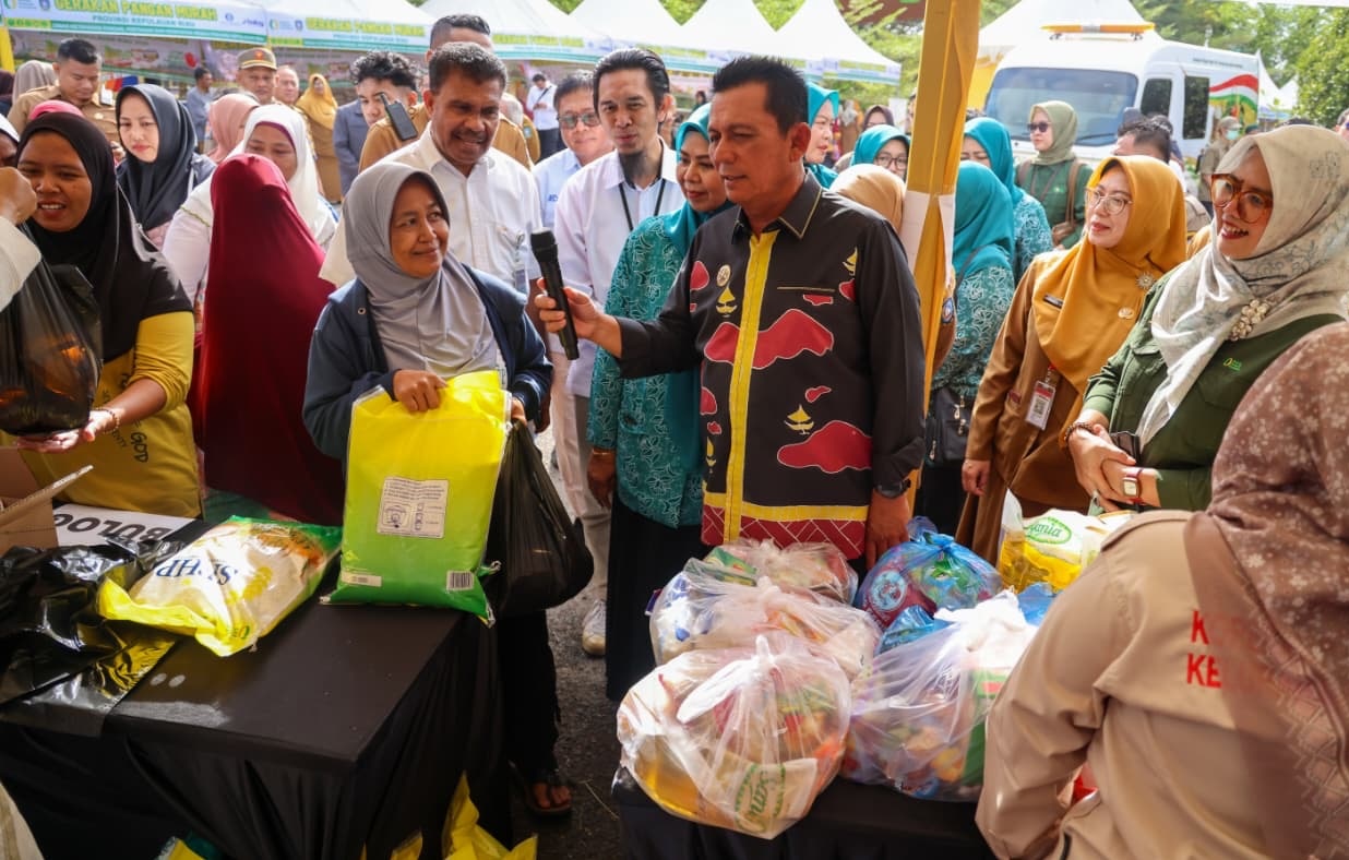 Peluncuran Gerakan Pangan Murah (GPM) Serentak se-Provinsi Kepulauan Riau Tahun 2026, di Lapangan Terminal Sei Carang Tanjungpinang. Foto: Ist