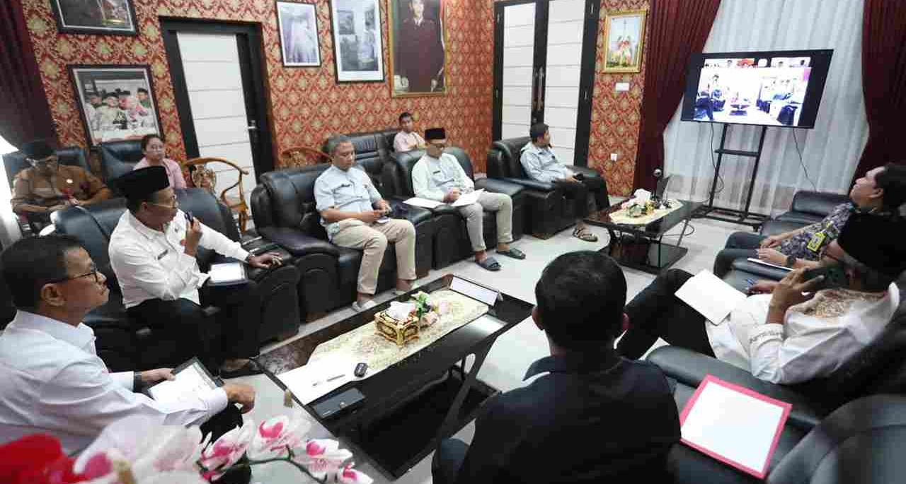 Pemko Tanjungpinang gelar rapat koordinasi bersama Direktorat Jenderal Prasarana Strategis Kementerian Pekerjaan Umum. Foto: Ist