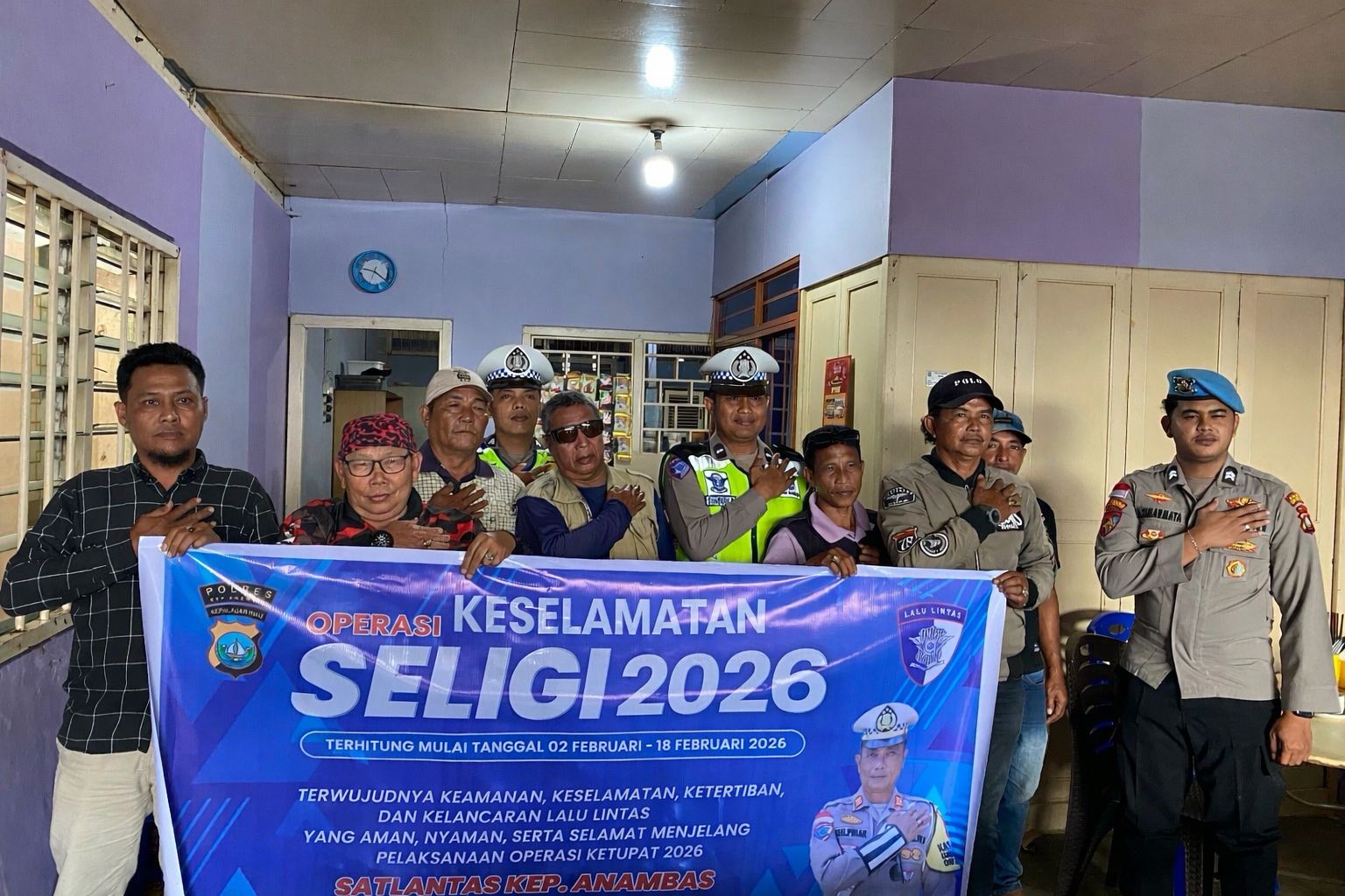 Kegiatan "Polantas Menyapa" Satlantas Polres Kepulauan Anambas. Foto: Ist