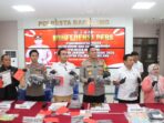 Foto: Polresta Barelang gelar konfrensi pers pengungkapan 12 kasus narkotika. Foto: Ist