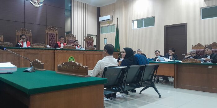 Sidang kasus dugaan korupsi Penerimaan Negara Bukan Pajak (PNBP) jasa kepelabuhan BP Batam dengan agenda pemeriksaan terdakwa beberapa waktu lalu. Foto: Rindu Sianipar