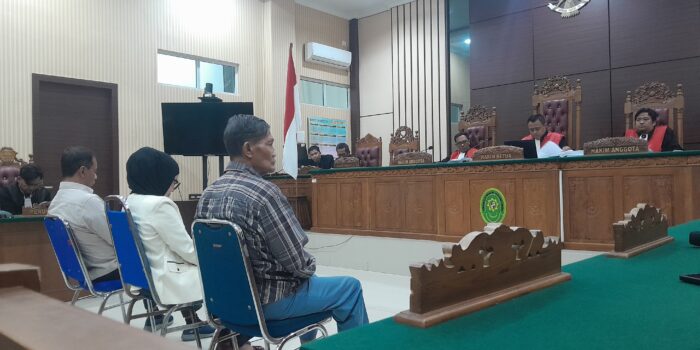 Persidangan kasus korupsi Penerimaan Negara Bukan Pajak (PNBP) jasa kepelabuhan BP Batam. Foto: Rindu Sianipar