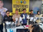 Konfrensi pers pengungkapan sembilan kasus narkotika oleh Satresnarkoba Polresta Tanjungpinang. Foto: Rindu Sianipar