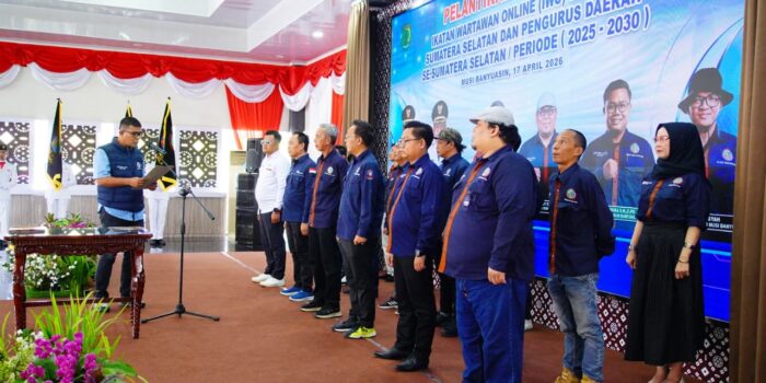 Pelantikan Kepengurusan Wilayah IWO dan 5 Kepengurusan Daerah se-Sumsel. Foto: Ist