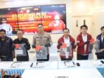 Konfrensi pers pengungkapan kasus dugaan eksploitasi anak oleh Satreskrim Polresta Barelang. Foto: Ist
