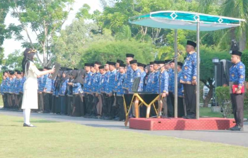 Upacara Peringatan Hari Lahir Pancasila tahun 2026 di Pemko Tanjungpinang. Foto: Ist