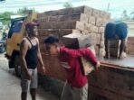 20260623_154431 Sejumlah pekerja tampak menurunkan muatan berupa minyak goreng merek MinyaKita dari truk di salah satu gudang di Tanjungpinang, Selasa (23/06/2026). Foto: Rindu Sianipar