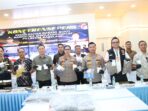Konfrensi pers pengungkapan penyelundupan 1 Kilogram sabu oleh Polresta Barelang dan Bea Cukai. Foto: Ist