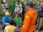 Nurhayati (68), warga Kecamatan Singkep Barat, Kabupaten Lingga ditemukan Tim SAR Gabungan dalam kondisi selamat. Foto: Ist