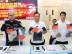 1001127903 Konfrensi pers terkait pengungkapan kasus dugaan asusila terhadap anak di bawah umur. Foto: HO/Humas Polresta Barelang