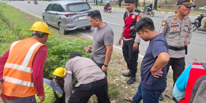 Lokasi penemuan jasad bayi di Lubuk Baja
