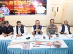 Konfrensi pers pengungkapan kasus pencurian fasilitas Jembatan I Barelang Batam. Foto: Ist