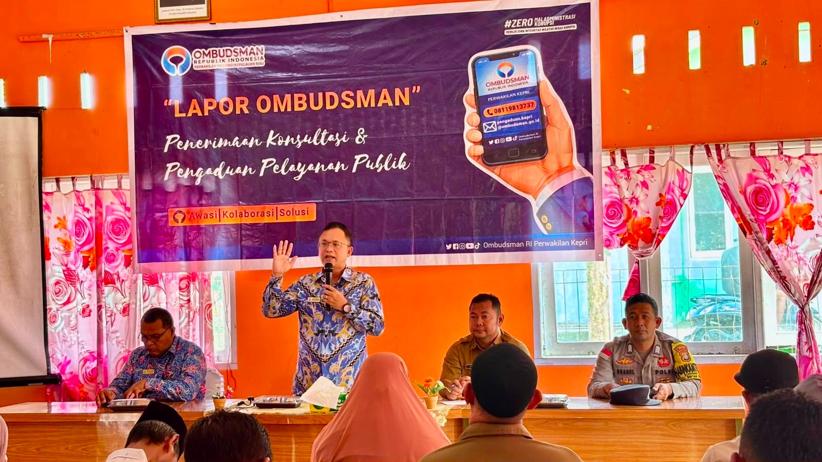 Kegiatan "Lapor Ombudsman" di beberapa Desa dan Kelurahan di Kabupaten Bintan. Foto: Ist