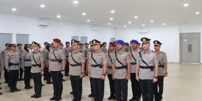 Kegiatan pelantikan dan sertijab sejumlah PJU di lingkungan Polresta Barelang. Foto: Ist